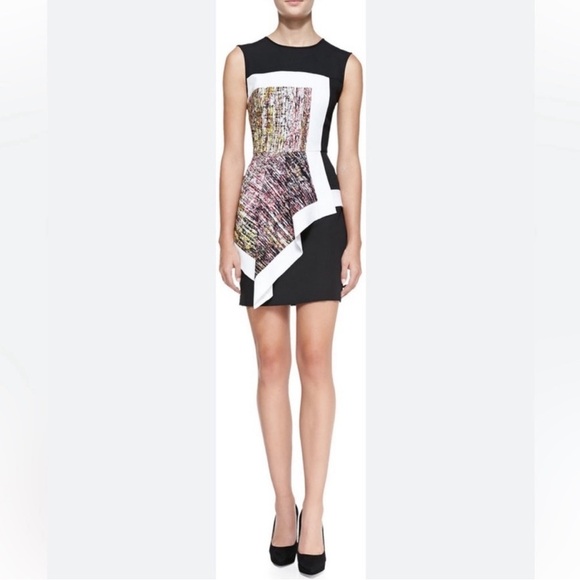 BCBG Maxazria Asymmetrical Abstract Dress in Size 6 - Picture 1 of 7